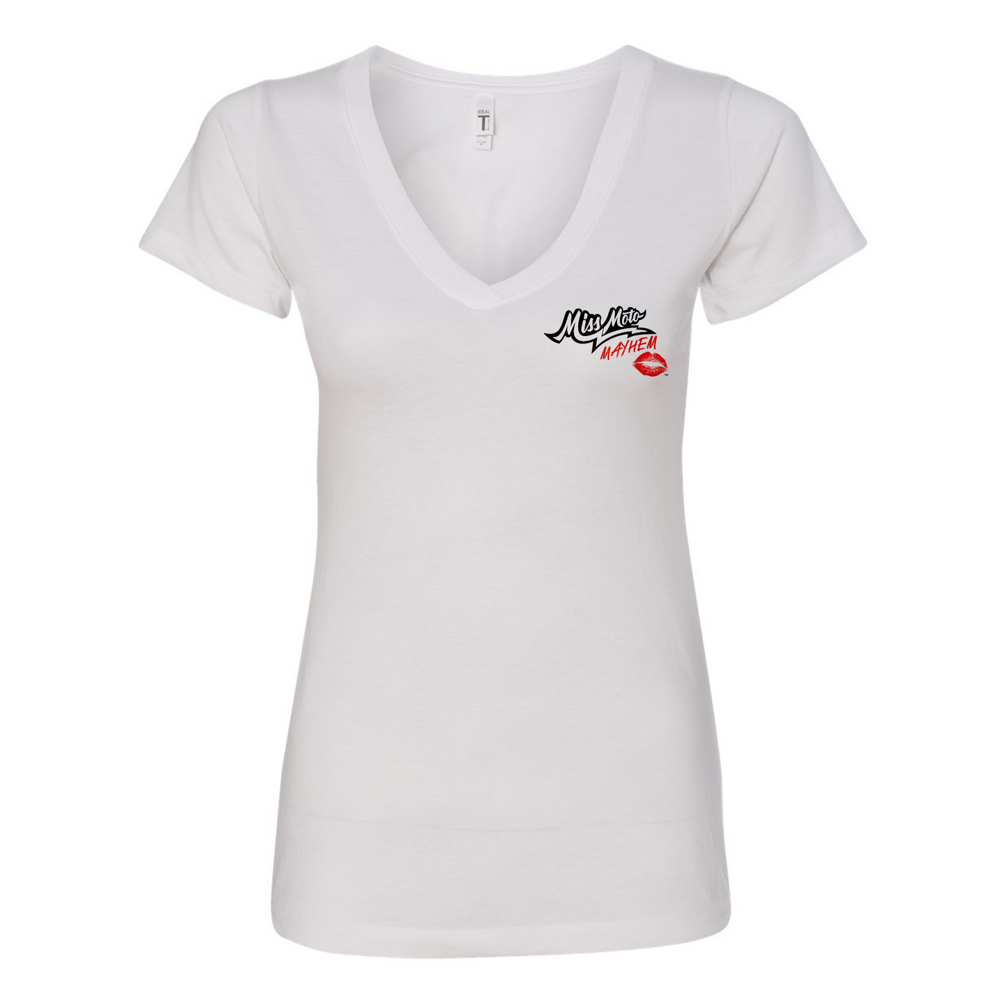 “Miss Moto Mayhem” V-Neck T-shirt